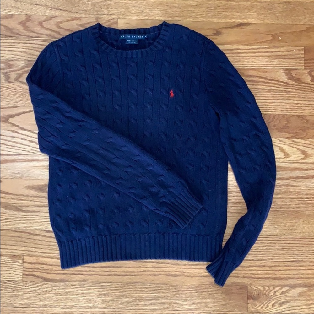 Talk Lauren cable-knit cotton sweater